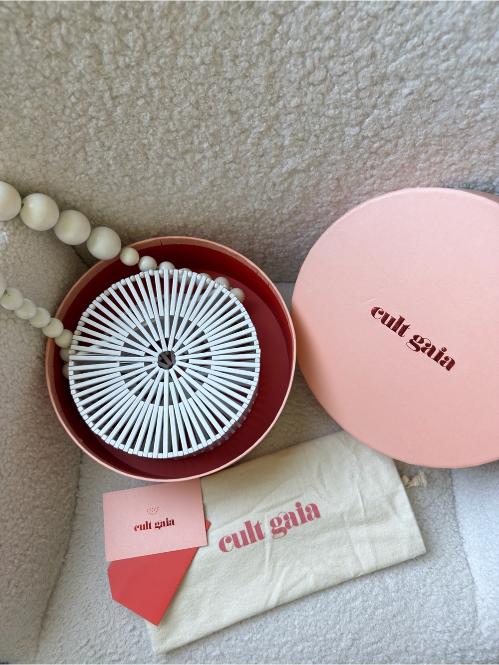 Cult Gaia Round Bamboo Summer Bag
